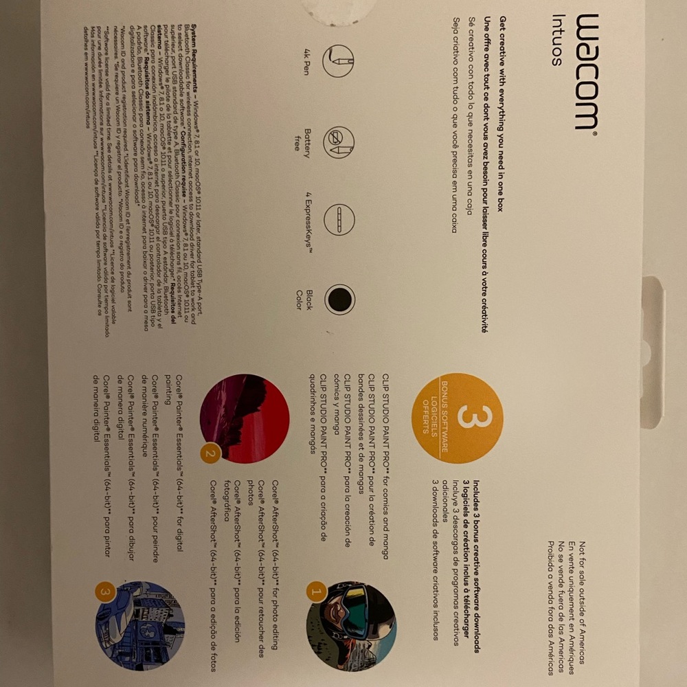 Wacom creative pen tablet